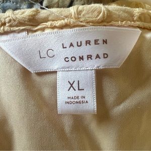 Yellow Lauren Conrad size 14 midi dress